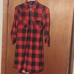 Buffalo plaid dress